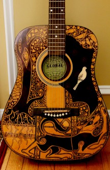 Maggie Stiefvater Sharpie Guitar